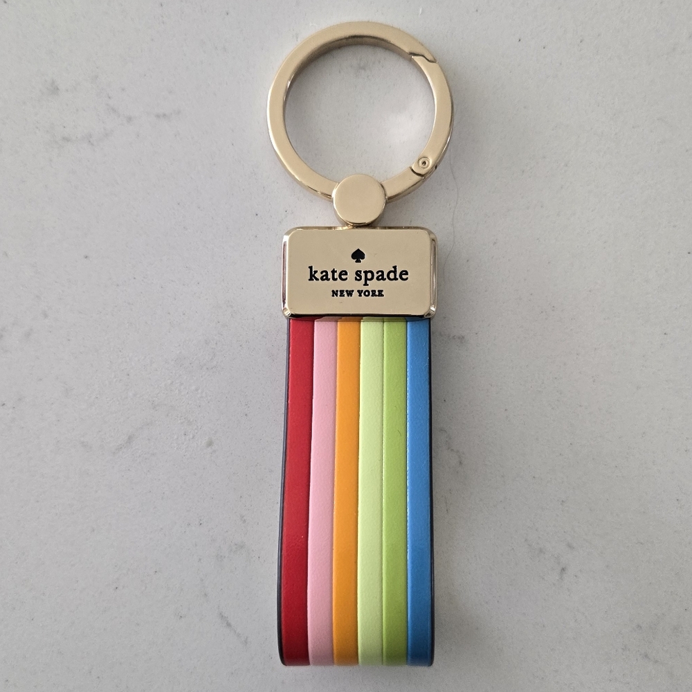 Kate Spade Rainbow Keychain - Picture 2 of 11